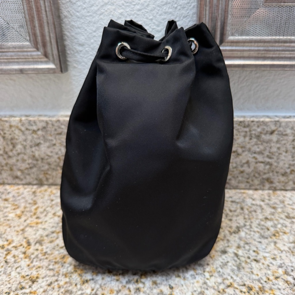 Prada Black Nylon Drawstring Bucket Pouch - Picture 5 of 5